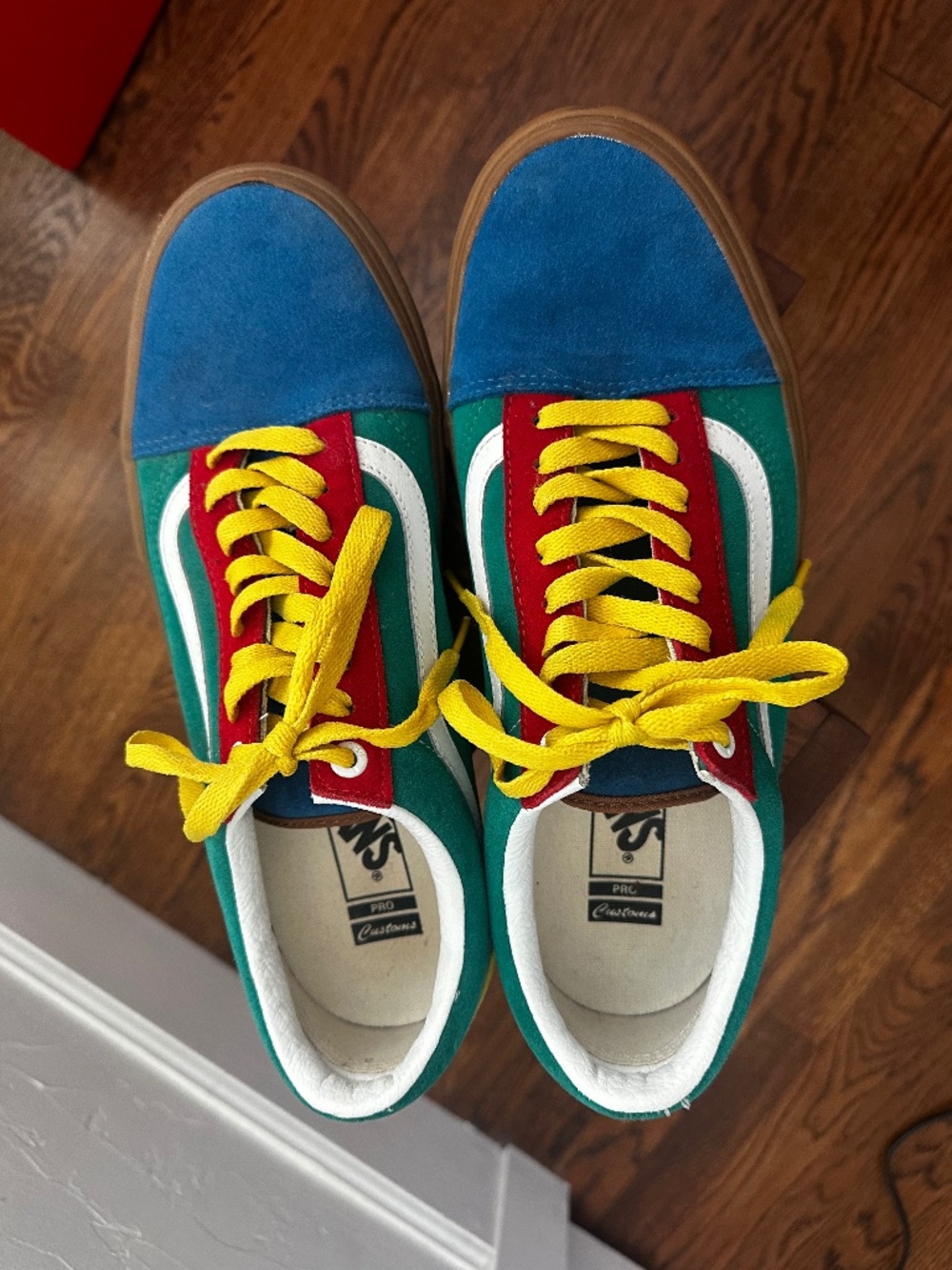 Vans Pro Skate Old Skool Custom Colorblock Sneakers men’s 10.5 multicolor